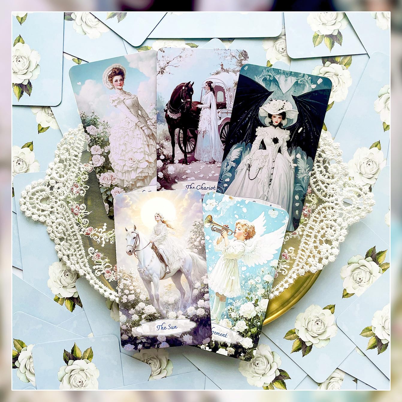 Amazon.co.jp: 【正規品】White Rose Tarot タロットカード ホワイト